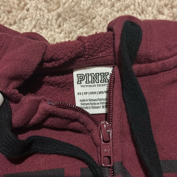 PINK Maroon Hoodie - Picture 2 of 3